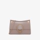 Charles Keith Metal Half Round Lady Chain Shoulder Bag Taupe